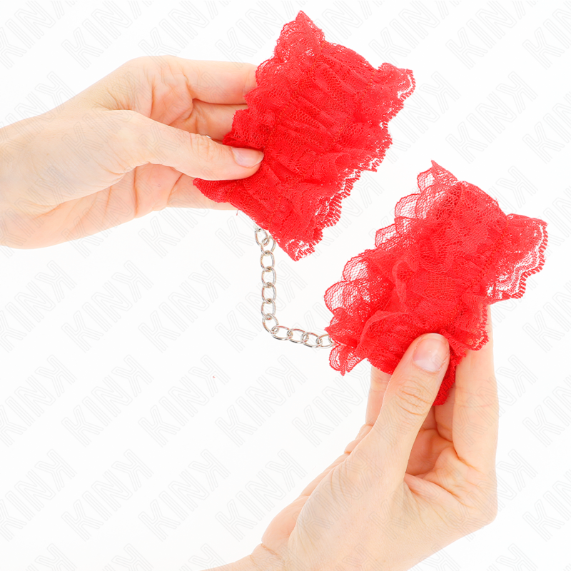 Kinklace Elastic Wrist Restraints Red | Niks.fi verkkokauppa