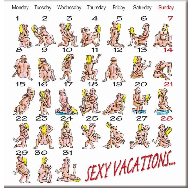 Diablo Picantekamasutra Claendary Magnet | Niks.fi verkkokauppa