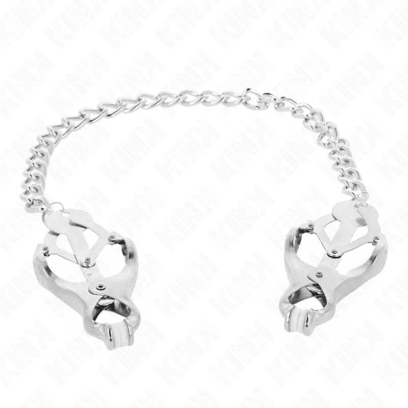 Kinkjapanese Clover Nipple Clamps With Chain Silver 30 Cm | Niks.fi verkkokauppa