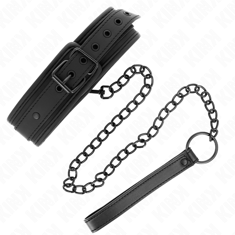 Kinkneoprene Bondage Collar Model 1 With Belt 78 Cm Adjustable 37.5 X 49.5 Cm | Niks.fi verkkokauppa