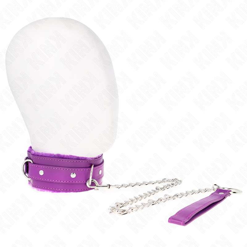 Kinkcollar With Leash 65 Cm With Restrictions Purple 36-42 Cm X 5.5 Cm | Niks.fi verkkokauppa