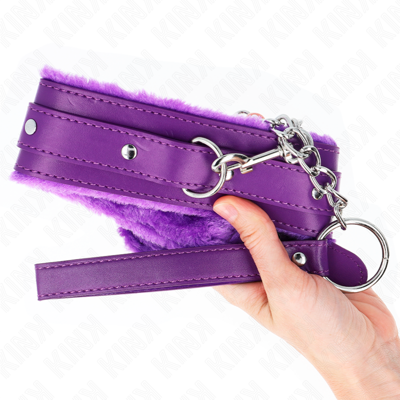 Kinkcollar With Leash 65 Cm With Restrictions Purple 36-42 Cm X 5.5 Cm | Niks.fi verkkokauppa