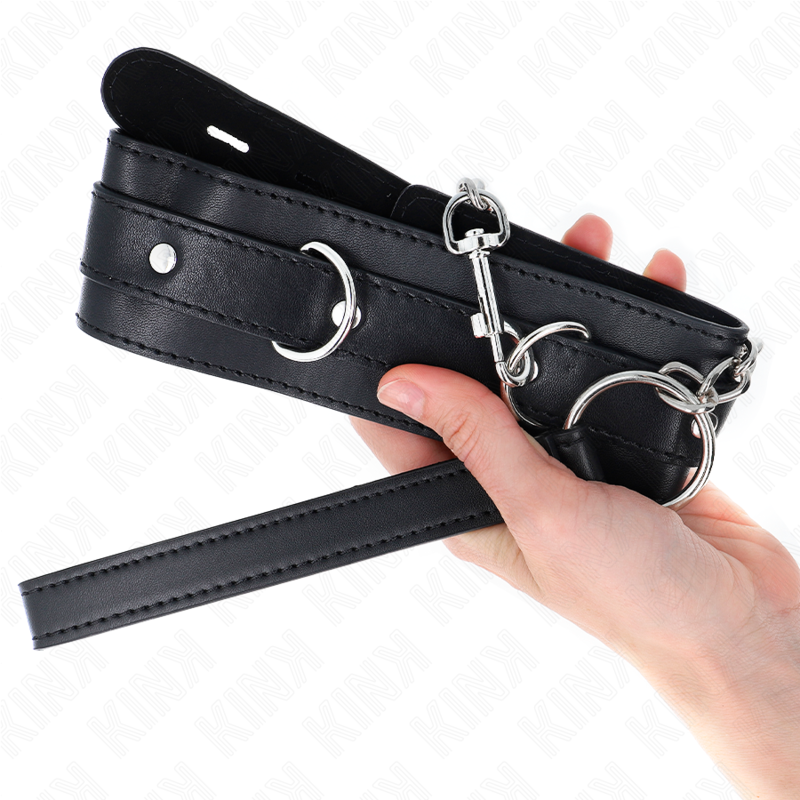 Kinkcollar With Belt 65 Cm With Strap Black 54 X 4.5 Cm | Niks.fi verkkokauppa