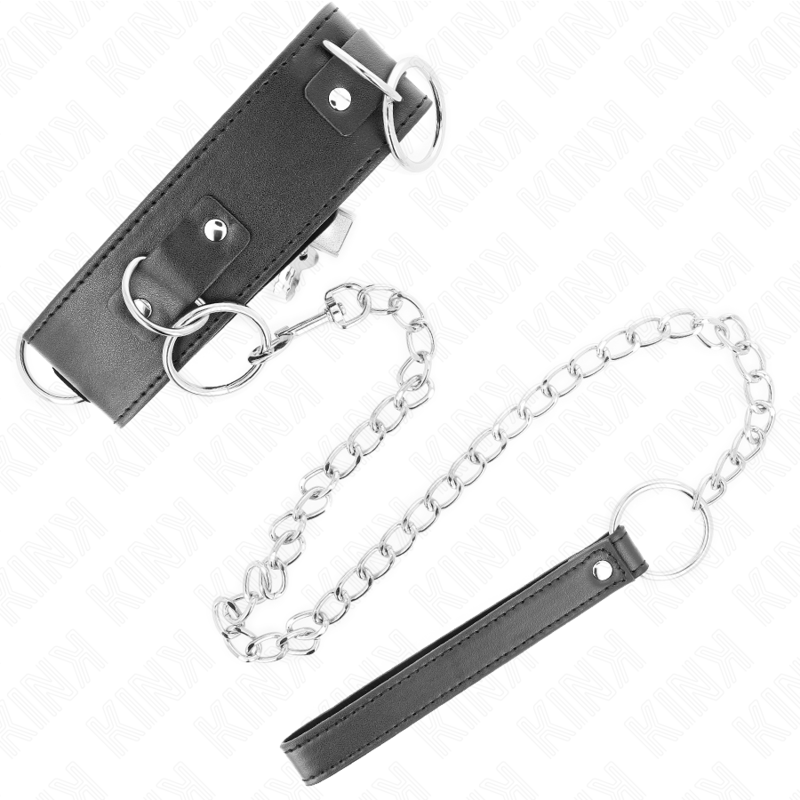 Kinknecklace With Leash 65 Cm 3 Ring Model 2 Adjustable 36-43 Cm X 5 Cm | Niks.fi verkkokauppa