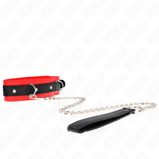 Kinkbasic Model Collar With Leash 65 Cm Model 3 Red 53 X 5 Cm | Niks.fi verkkokauppa