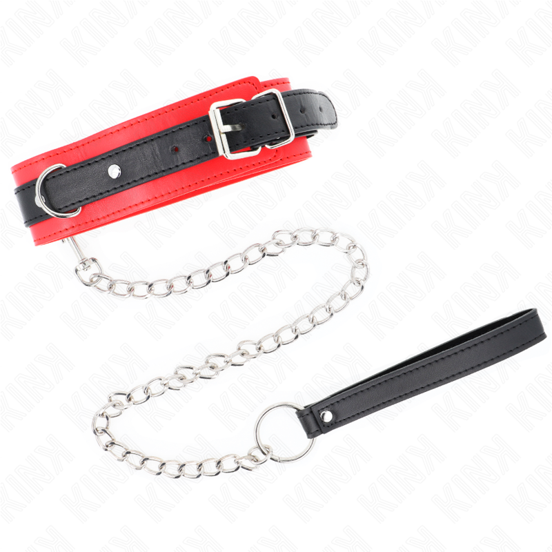 Kinkbasic Model Collar With Leash 65 Cm Model 3 Red 53 X 5 Cm | Niks.fi verkkokauppa