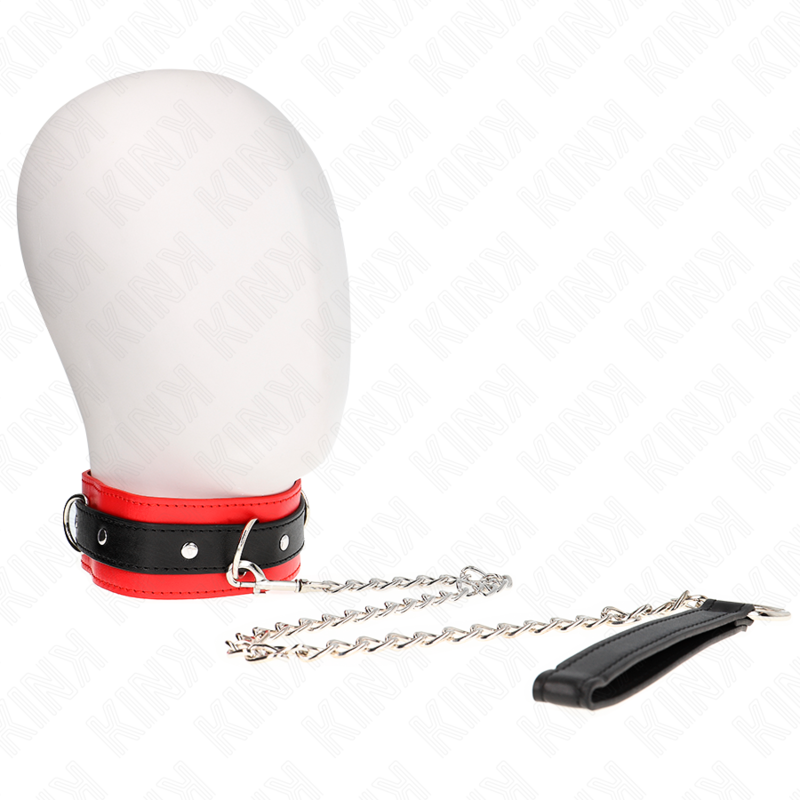 Kinkbasic Model Collar With Leash 65 Cm Model 3 Red 53 X 5 Cm | Niks.fi verkkokauppa