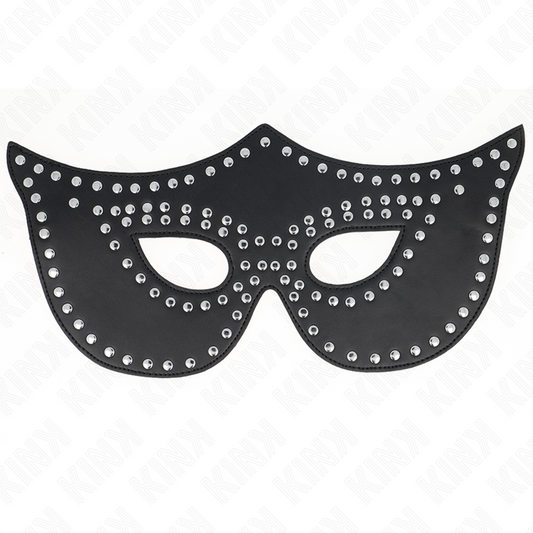 Kinkleatherette Mask With Rivets Model 2 30 X 12 Cm | Niks.fi verkkokauppa