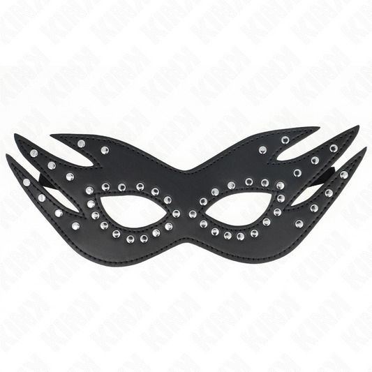Kinkleatherette Mask With Rivets Model 3 26 X 9.5 Cm | Niks.fi verkkokauppa