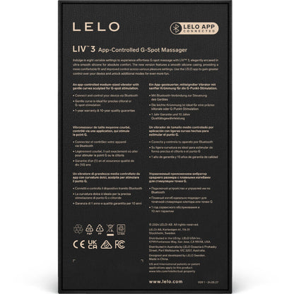 Liv™ 3 G-Spot Stimulator Violet | Niks.fi verkkokauppa