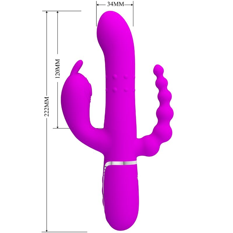 Pretty Lovecammy Triple Vibrator Multifunction 4 In 1 Pink | Niks.fi verkkokauppa