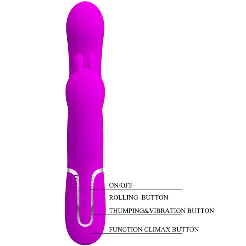 Pretty Lovecammy Triple Vibrator Multifunction 4 In 1 Pink | Niks.fi verkkokauppa