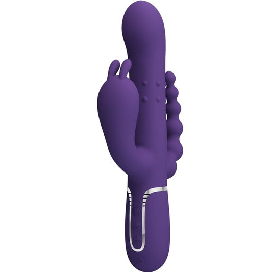 Pretty Lovecammy Triple Vibrator Multifunction 4 In 1 Purple | Niks.fi verkkokauppa
