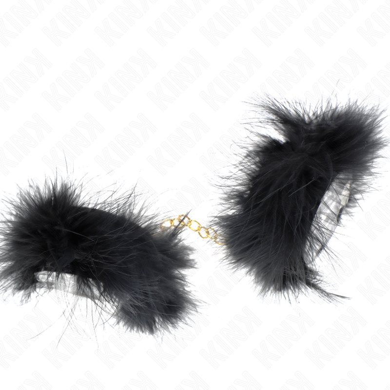 Kinkfeather Hand Cuffs With Gold Chain Model 0 | Niks.fi verkkokauppa