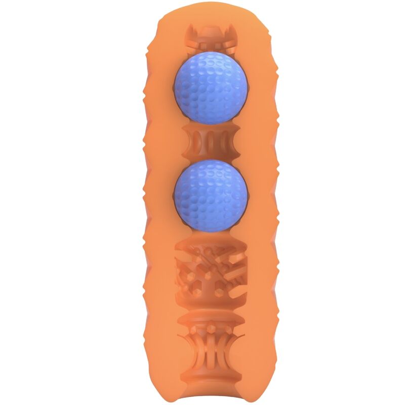 Pretty Lovetwin Balls Male Masturbator Orange | Niks.fi verkkokauppa