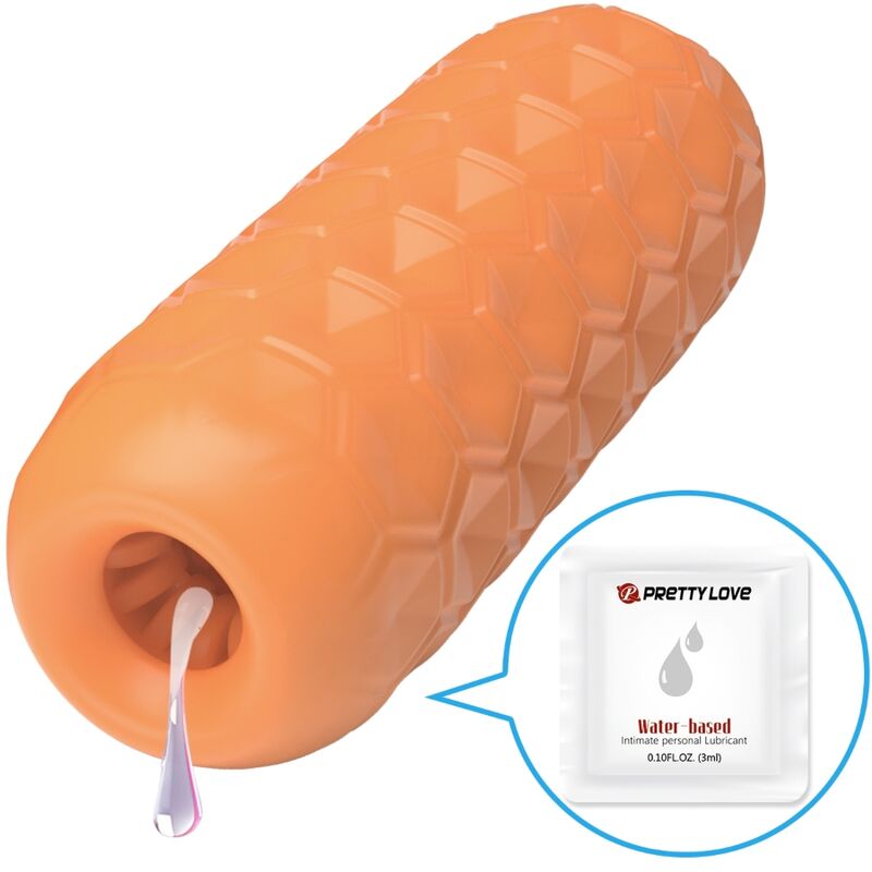 Pretty Lovetwin Balls Male Masturbator Orange | Niks.fi verkkokauppa