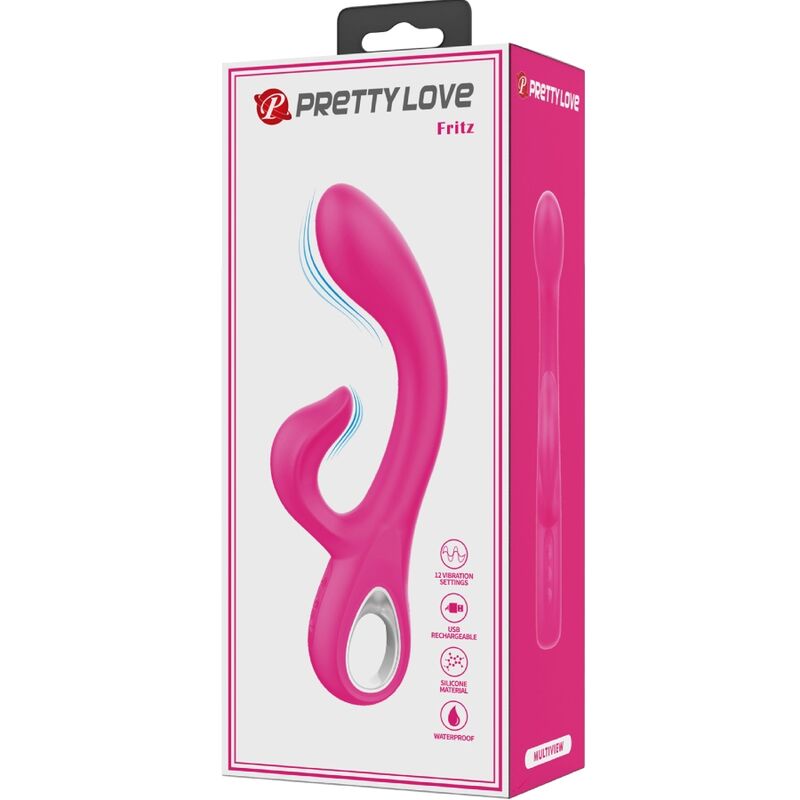 Pretty Lovefritz Rabbit Vibrator 12 Vibrations Pink | Niks.fi verkkokauppa