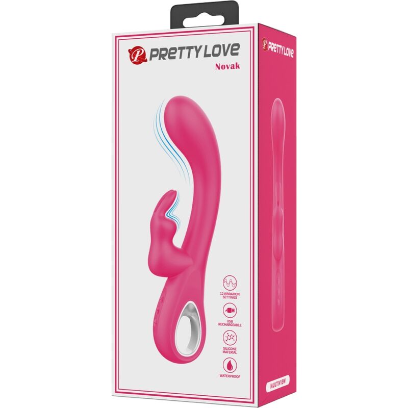 Pretty Lovenovak Rabbit Vibrator 12 Vibrations Pink | Niks.fi verkkokauppa