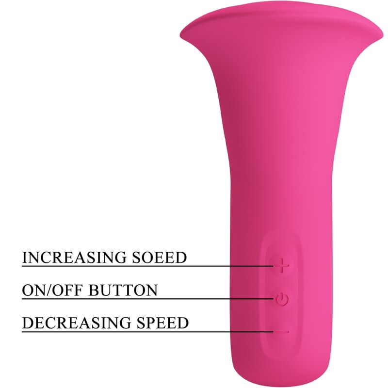 Pretty Loveclyde Oral Vibrator Vibrating Tongue 12 Vibrations Pink | Niks.fi verkkokauppa