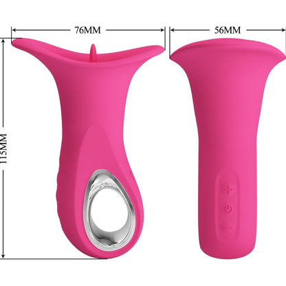 Pretty Loveclyde Oral Vibrator Vibrating Tongue 12 Vibrations Pink | Niks.fi verkkokauppa