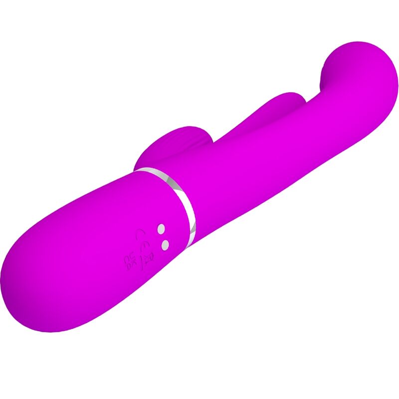 Pretty Loveshania Triple Rabbit Vibrator Multifunction Pink | Niks.fi verkkokauppa