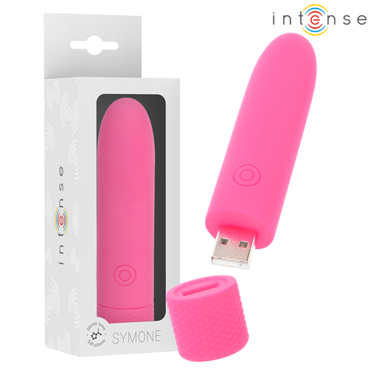 Intensesymone Usb Rechargeable Vibrating Bullet 8 Vibrations Pink 10 X 2.2 Cm | Niks.fi verkkokauppa