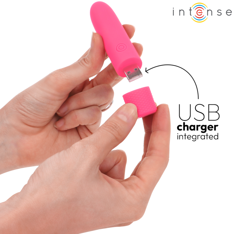 Intensesymone Usb Rechargeable Vibrating Bullet 8 Vibrations Pink 10 X 2.2 Cm | Niks.fi verkkokauppa