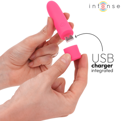 Intensesymone Usb Rechargeable Vibrating Bullet 8 Vibrations Pink 10 X 2.2 Cm | Niks.fi verkkokauppa