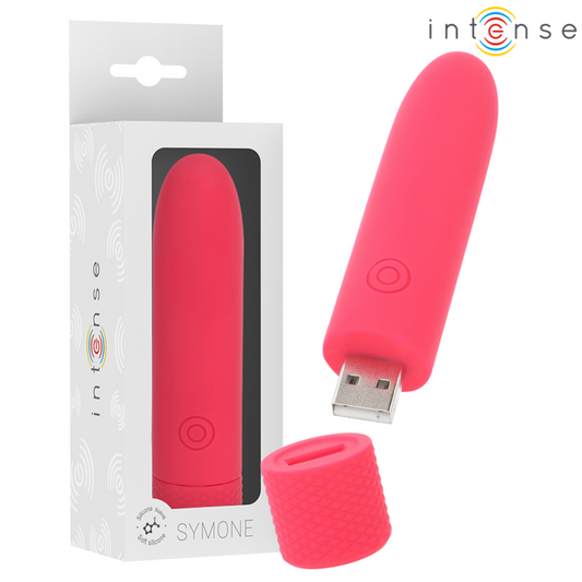 Intensesymone Usb Rechargeable Vibrating Bullet 8 Vibrations Red 10 X 2.2 Cm | Niks.fi verkkokauppa