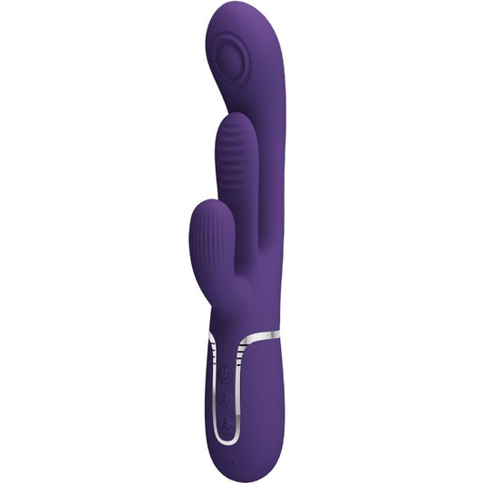 Shania Triple Rabbit Vibrator Multifunction Purple | Niks.fi verkkokauppa