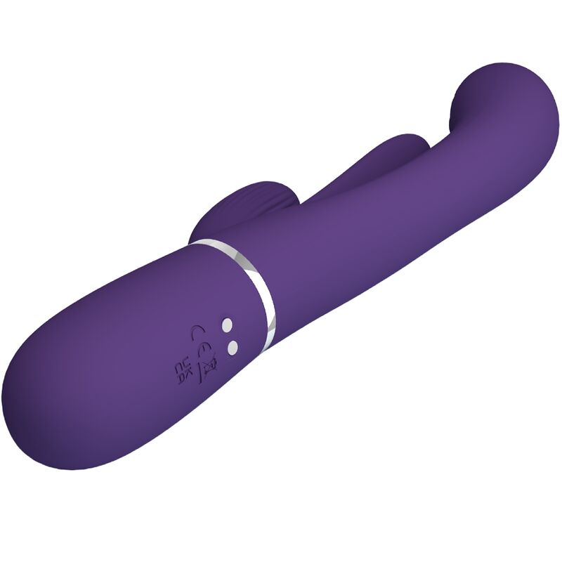 Shania Triple Rabbit Vibrator Multifunction Purple | Niks.fi verkkokauppa