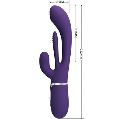 Shania Triple Rabbit Vibrator Multifunction Purple | Niks.fi verkkokauppa
