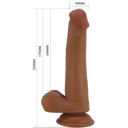 Tallen Realistic Dildo 22 Cm Brown | Niks.fi verkkokauppa