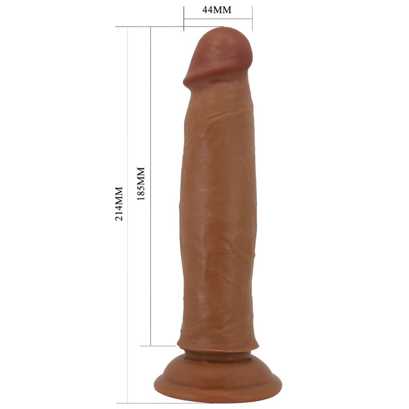 Keon Realistic Dildo 21 Cm Brown | Niks.fi verkkokauppa