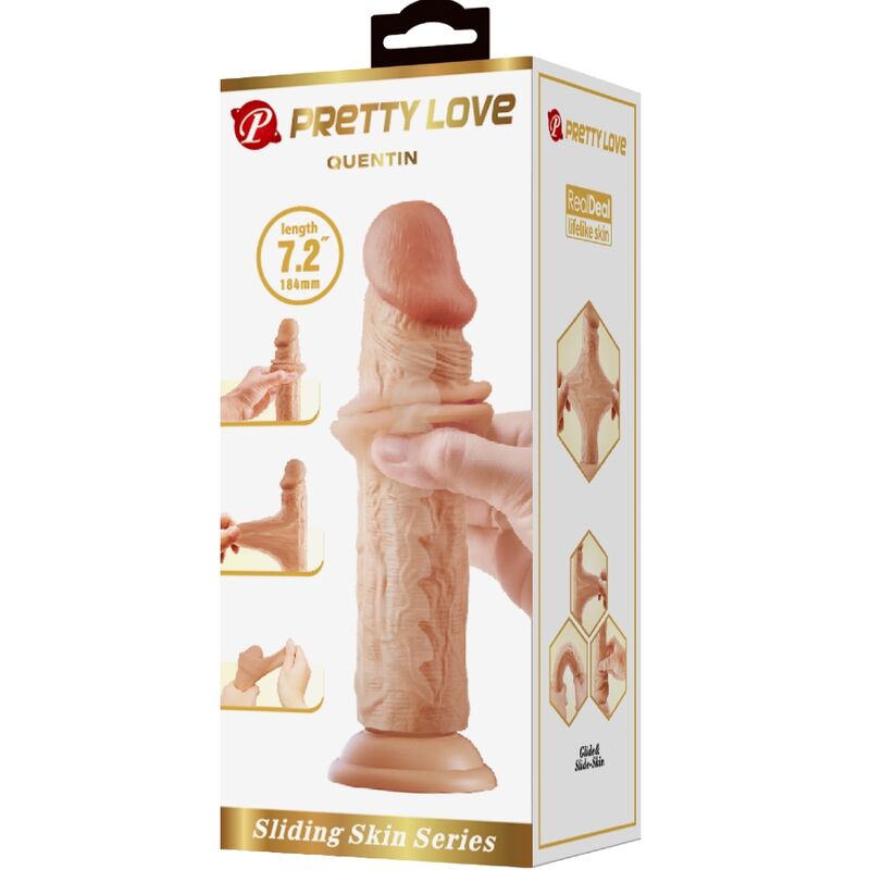 Quentin Realistic Dildo 18 Cm Flesh | Niks.fi verkkokauppa