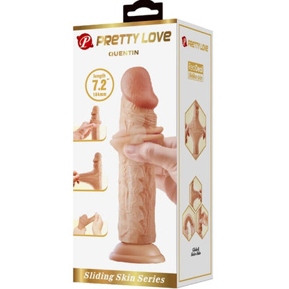 Quentin Realistic Dildo 18 Cm Flesh | Niks.fi verkkokauppa