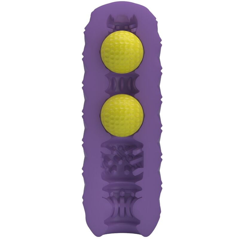 Twin Balls Male Masturbator Purple | Niks.fi verkkokauppa