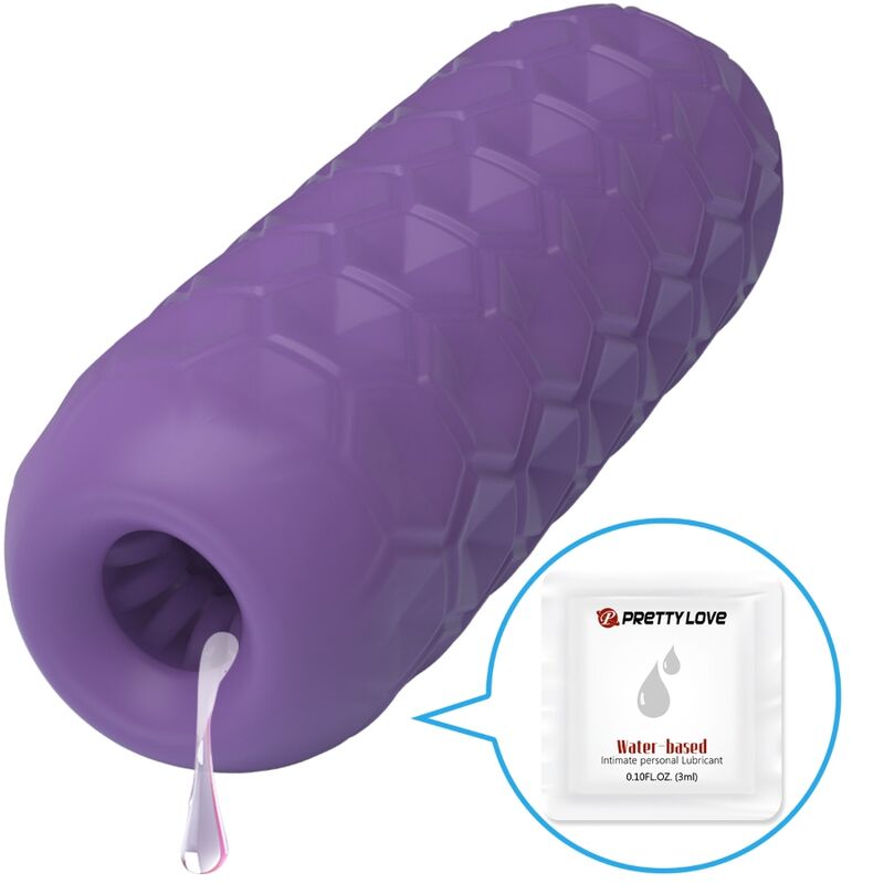 Twin Balls Male Masturbator Purple | Niks.fi verkkokauppa