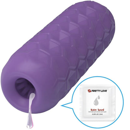 Twin Balls Male Masturbator Purple | Niks.fi verkkokauppa