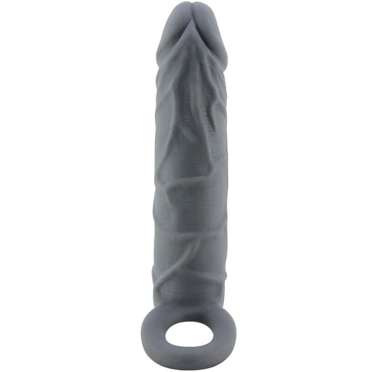 Realistic Skin Penis Sleeve Dark Grey | Niks.fi verkkokauppa