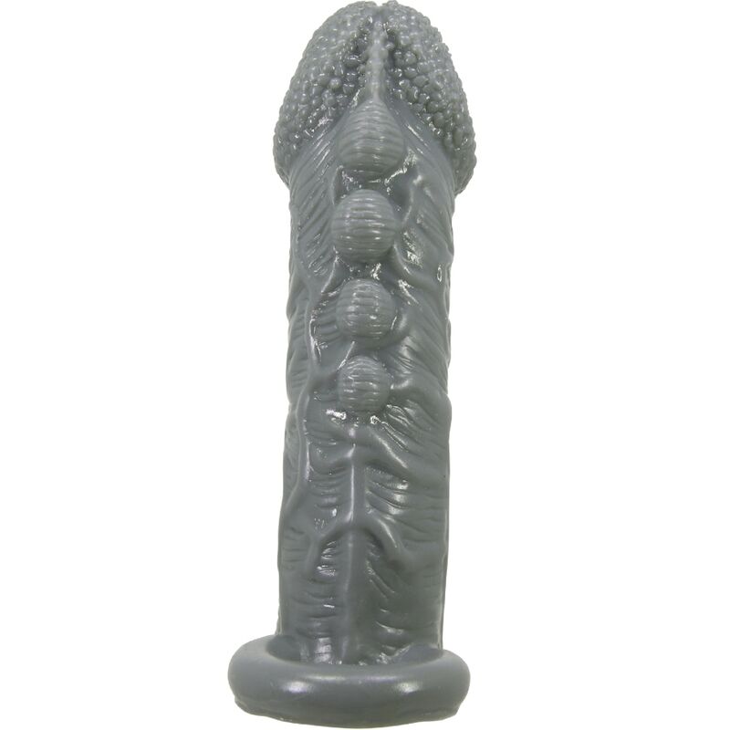 Realistic Penis Enlarger And Delay Sleeve Grey | Niks.fi verkkokauppa