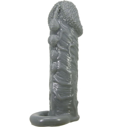 Realistic Penis Enlarger And Delay Sleeve Grey | Niks.fi verkkokauppa