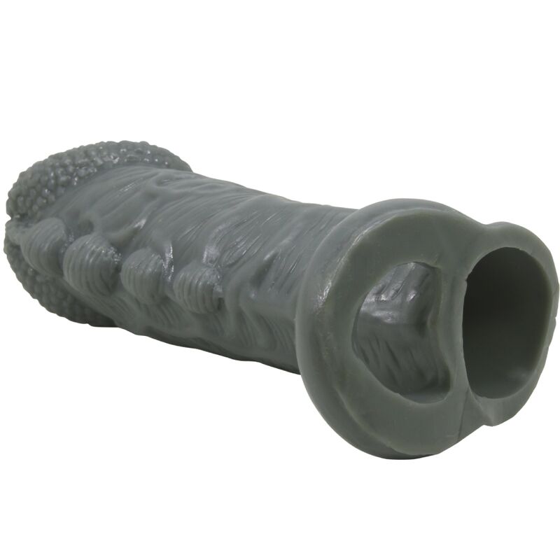 Realistic Penis Enlarger And Delay Sleeve Grey | Niks.fi verkkokauppa