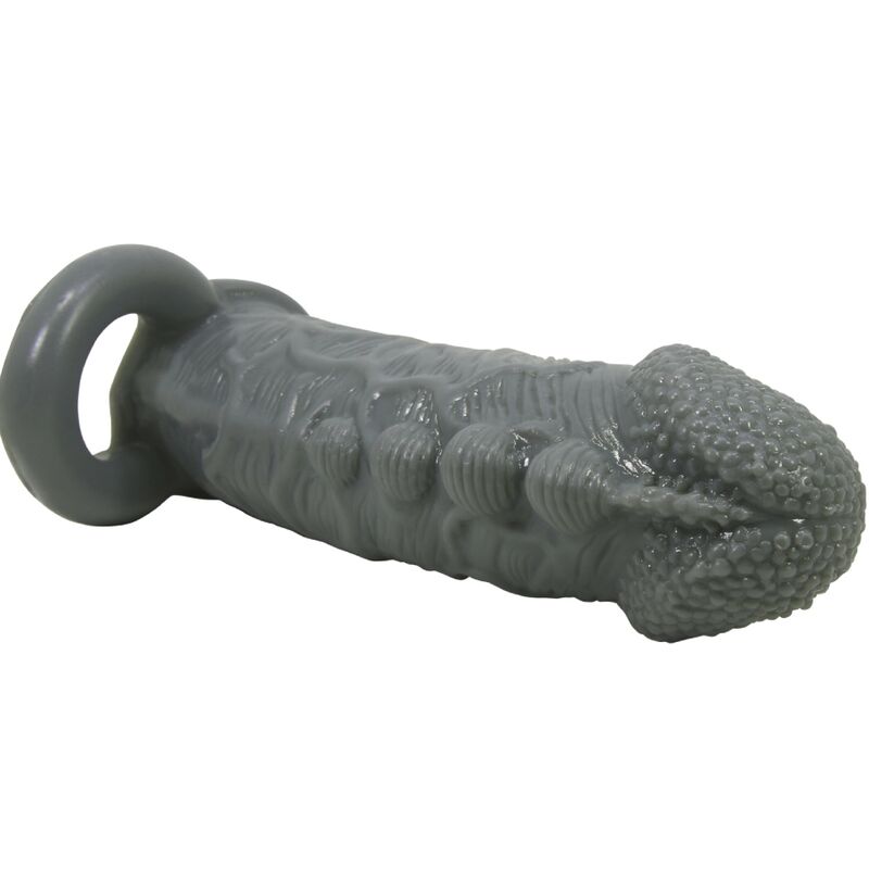 Realistic Penis Enlarger And Delay Sleeve Grey | Niks.fi verkkokauppa