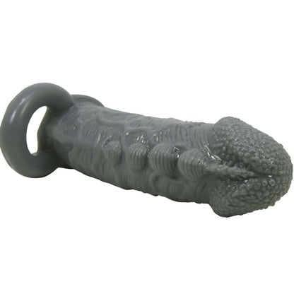 Realistic Penis Enlarger And Delay Sleeve Grey | Niks.fi verkkokauppa