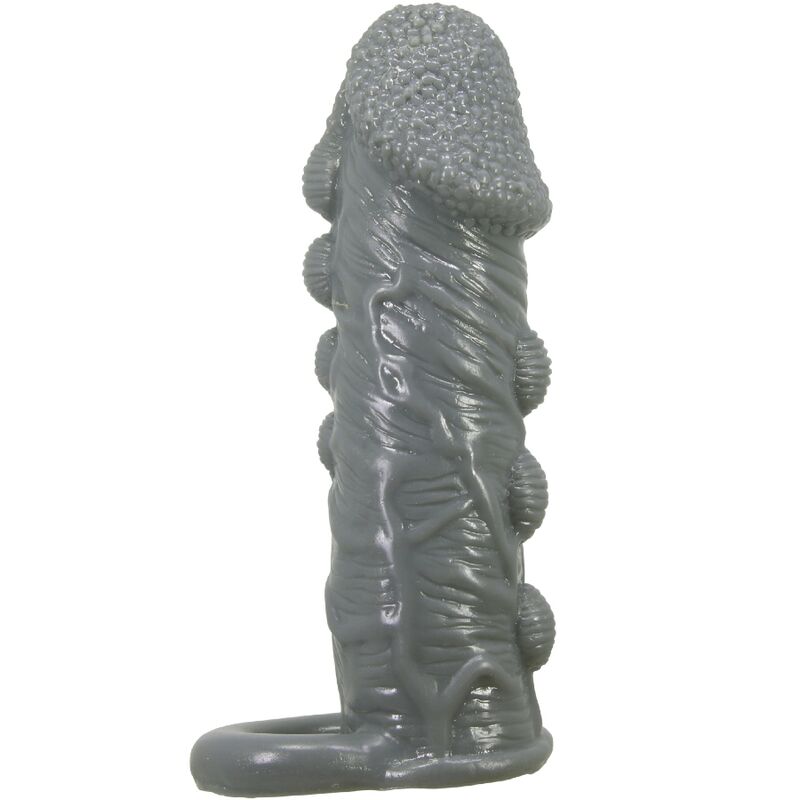 Realistic Penis Enlarger And Delay Sleeve Grey | Niks.fi verkkokauppa