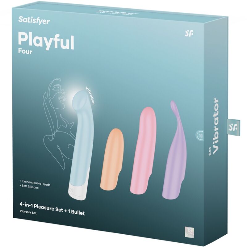 Satisfyerplayful Four Set Vibrators 4 In 1 + Power Bullet | Niks.fi verkkokauppa