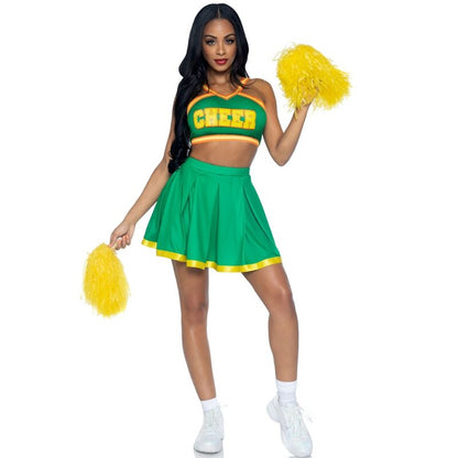 Leg Avenuecostume Cheerleader Green M/L | Niks.fi verkkokauppa