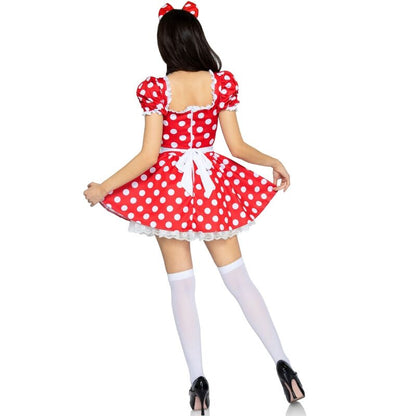Leg Avenuepolka Dot Dress + Headband Red/White M | Niks.fi verkkokauppa