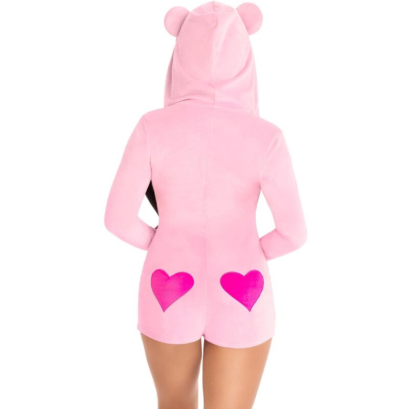Leg Avenueteddy Bear Velvet Bodysuit Pink S | Niks.fi verkkokauppa